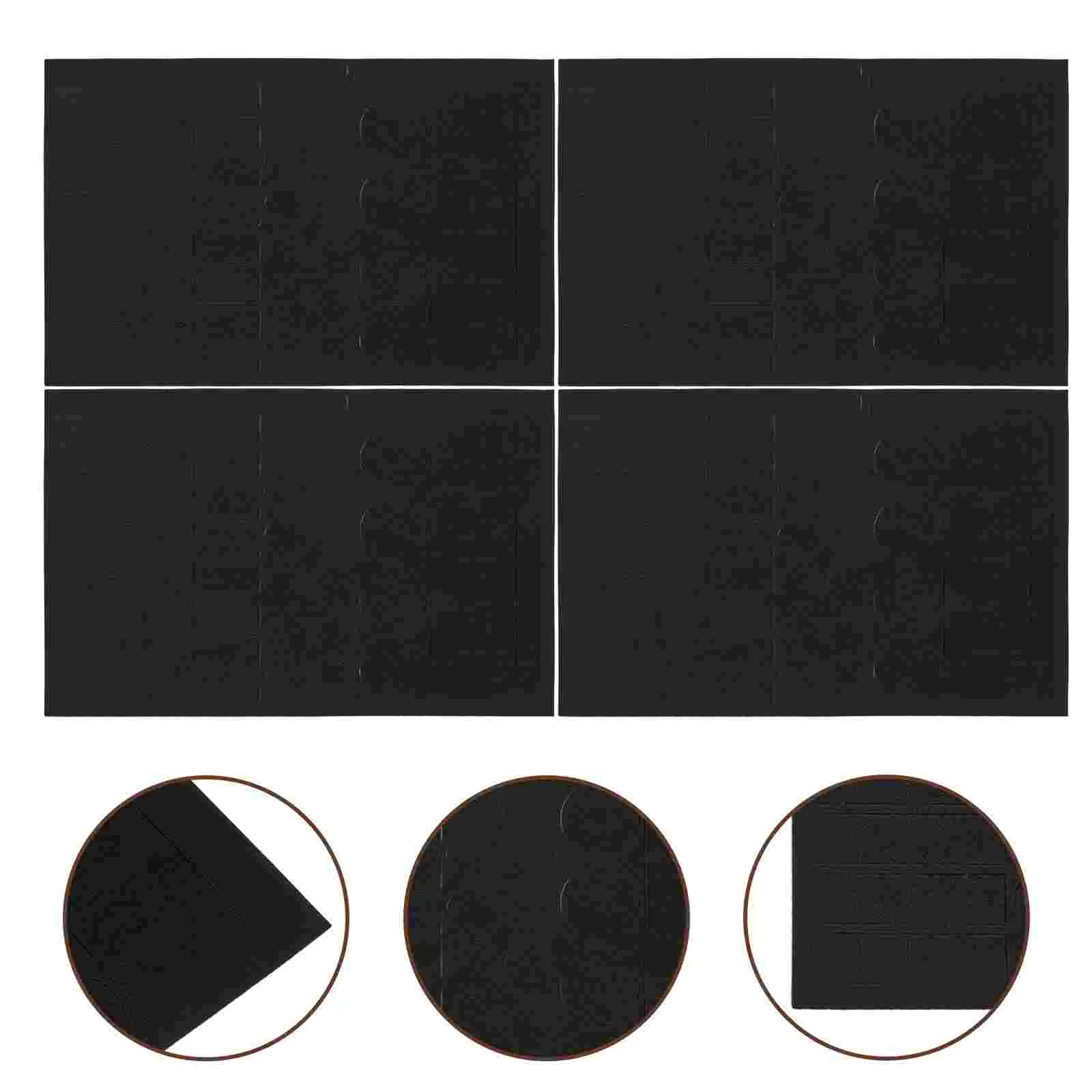 4 Sheets Blackout Sticker LED Stickers for Windows Convenient Light Waterproof Blocking Dimming Eva