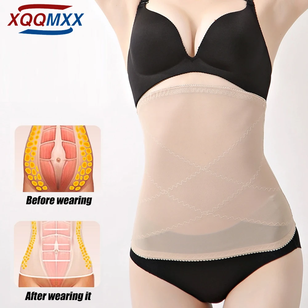 XQQMXX-Treinador de Cintura Feminino Shapewear, Controle de Barriga, Cintura Esportiva, Body Shaper, Cinto de Recuperação Pós-parto, 1Pc