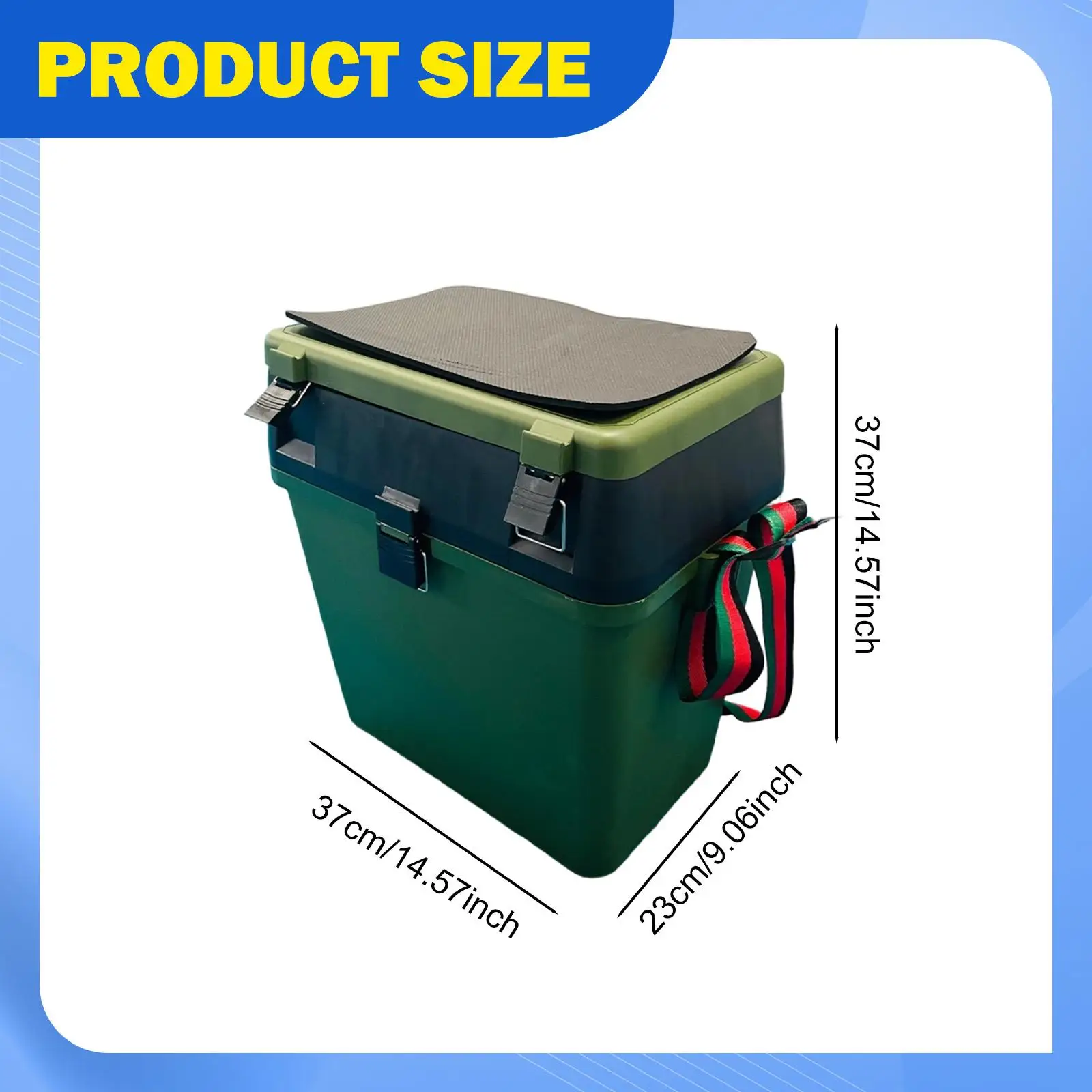 

Carp Box Carp Tool Box Internal Compartments Lightweight Organized Large Capacity Fishing Case