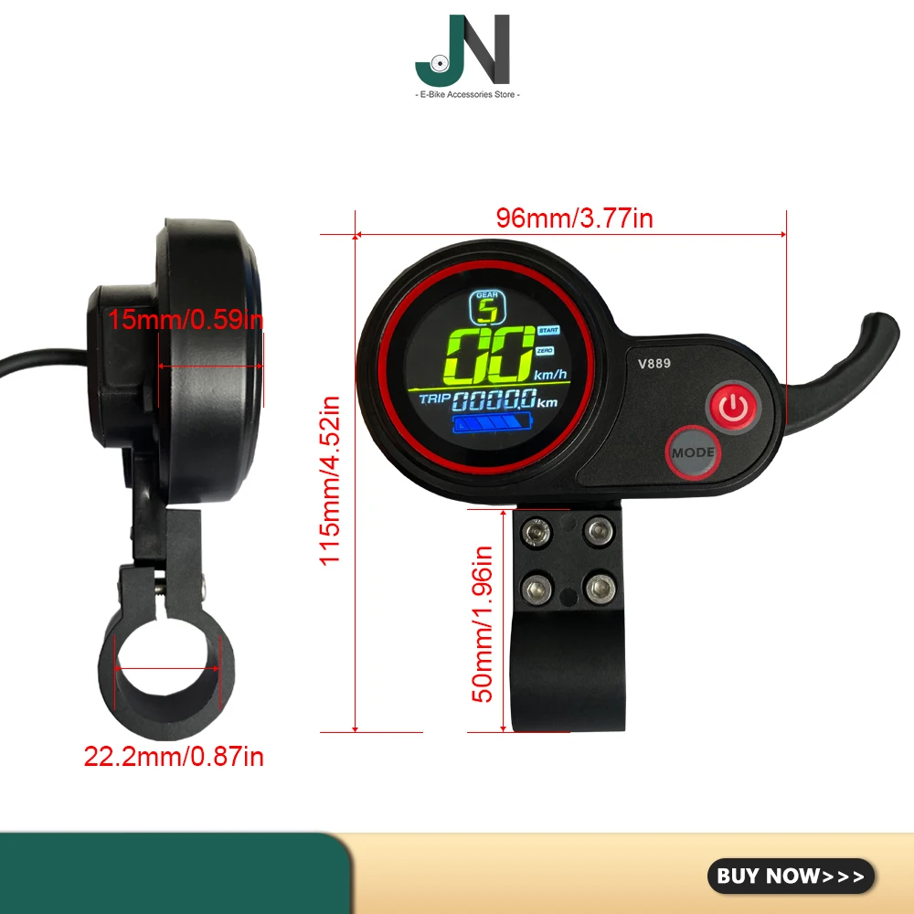 JN-Three-Mode 24V-48V, V889, 500W, 750W Sine Wave Controller and LCD Display use for Electric Scooter Motor Conversion Part