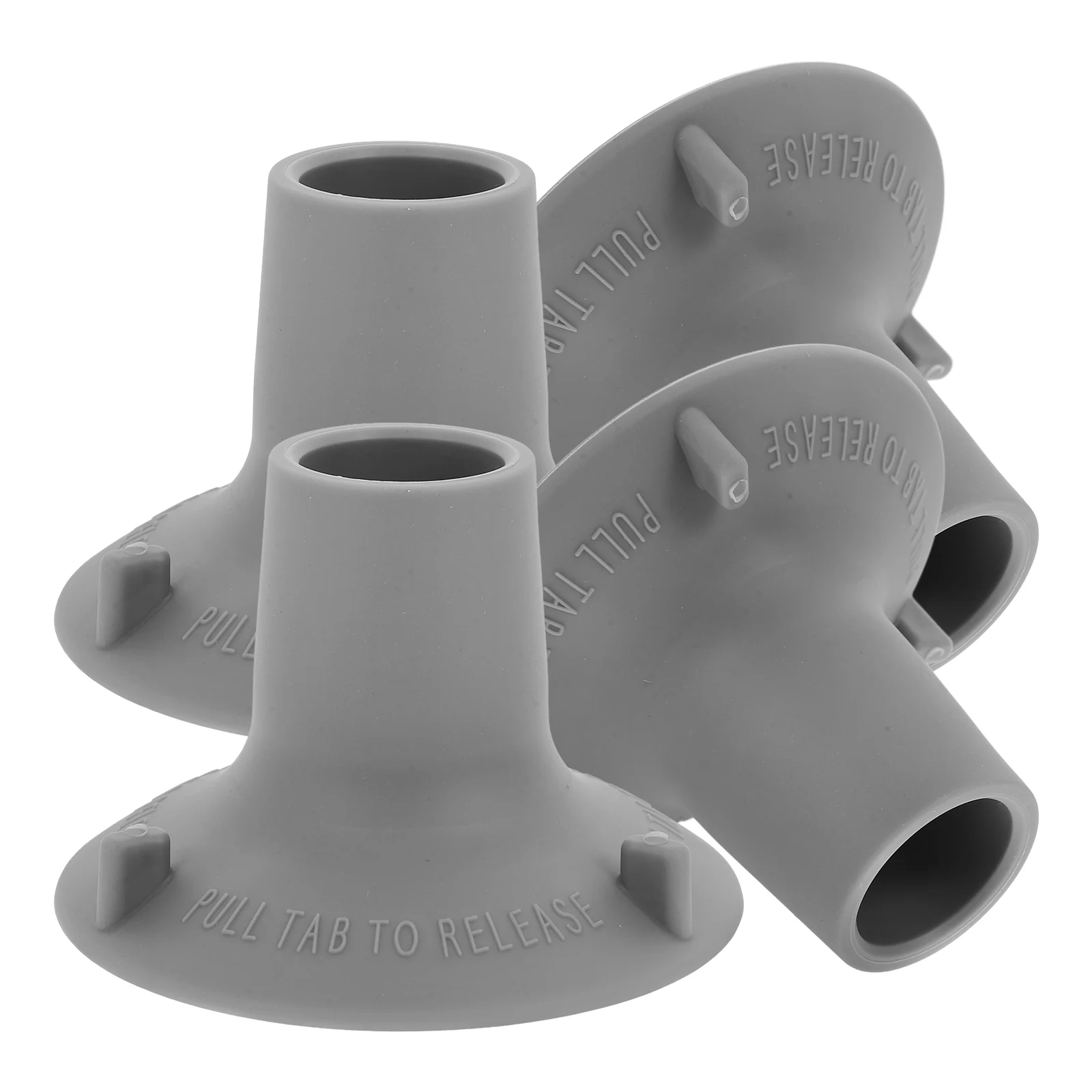 

4pcs Chair Foot Pad TPR Anti Slip Waterproof Bath Seat Chair Rubber Leg Cover Leg Cover Furniture Protector Grey