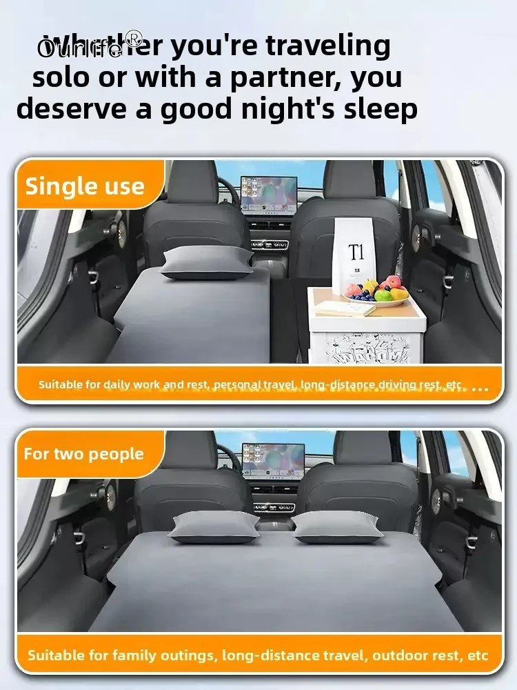 For Gwm Ora 5 2026 2027 Car Travel Bed  Inflatable Air Mattress with Air Pump Self-driving  Outdoor Camping Sleeping Mat view 2