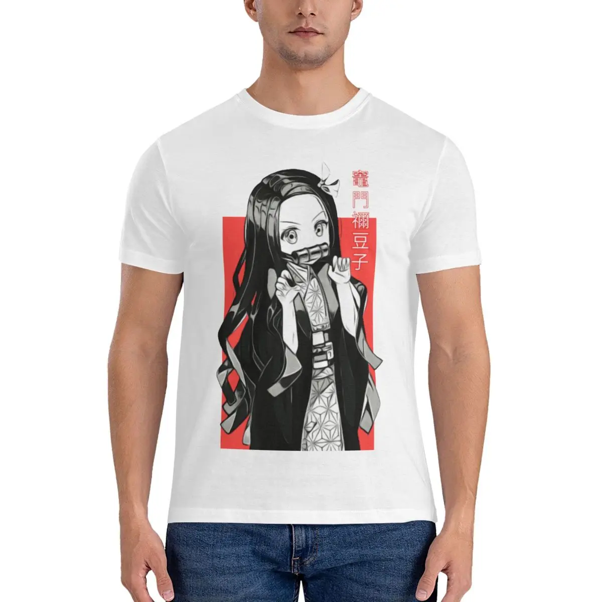 Nezuko Kamad Kimetsu No Yaiba Demon Slayer Men Womens T Shirt Anime Manga Funny Tee Shirt Short Sleeve T-Shirt Pure Cotton Tops