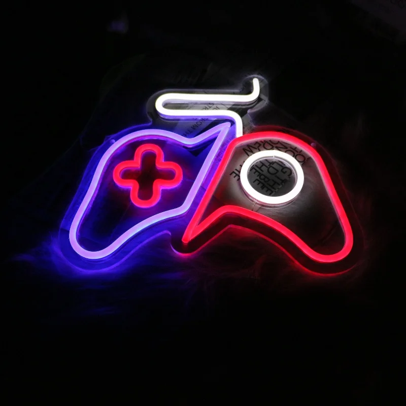 Imagem -02 - Uponray-luz Led Neon para Decoração de Sala de Jogos Console Usb Lâmpada Noturna Pendurada Console de Acrílico Presente Legal para Quarto Festa Feriado