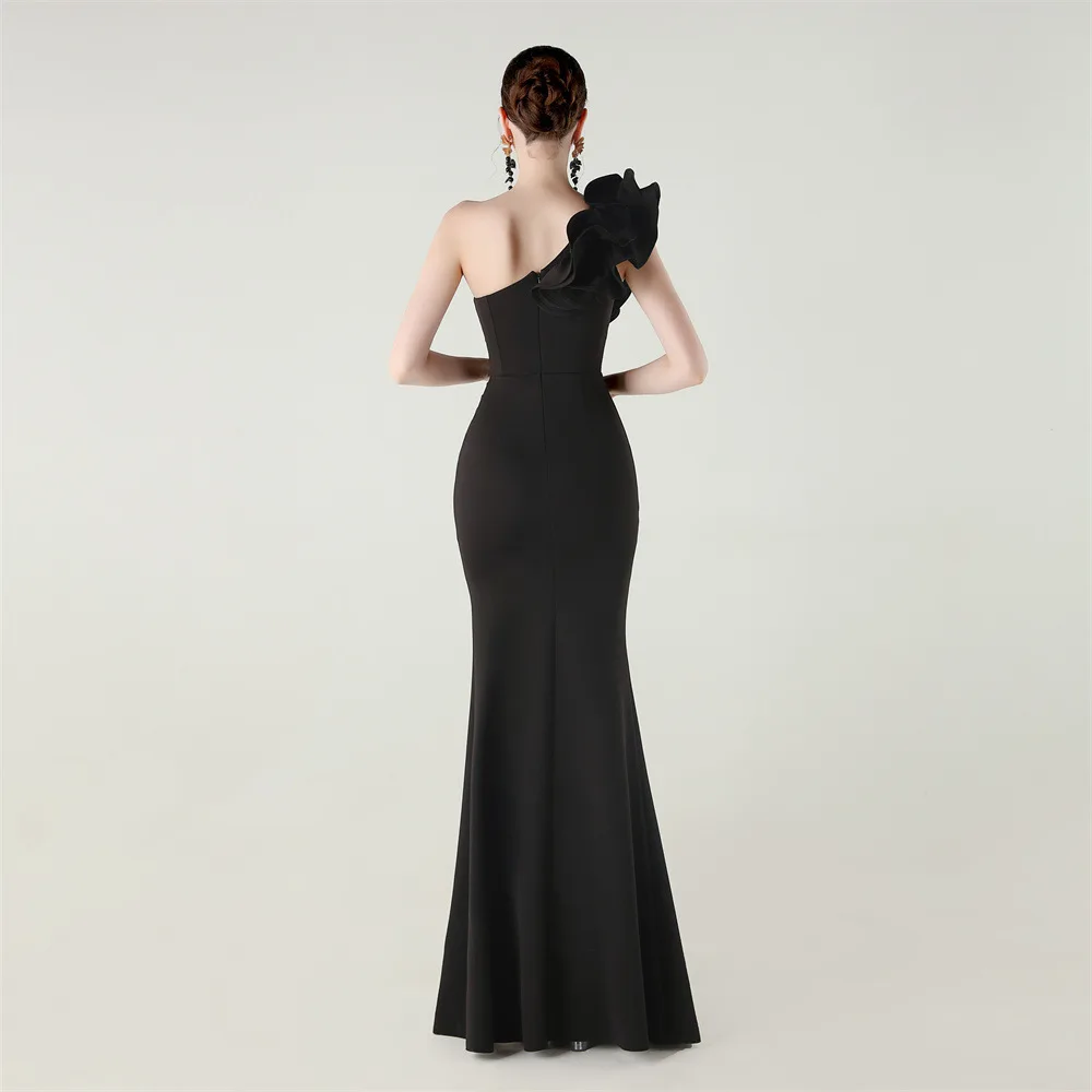 Elegant Evening Dress Women Mermaid Long Formal Gown Sleeveless Prom Party Banquet Dress Floor Length Special Occasion Gala view 4