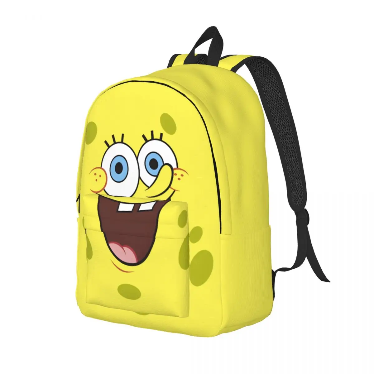 Hiking Squarepants Face Portrait Sturdy Shoulder Harajuku Design SpongeBob Daypack For Women Daypack Birthday Gift