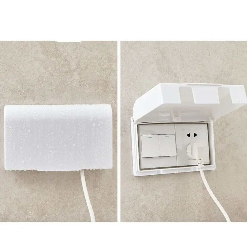 Portable 86 Type Switch Protective Cover Power Outlet Kids Safety Electric Plug Cover Splash-Proof Box Socket Protector