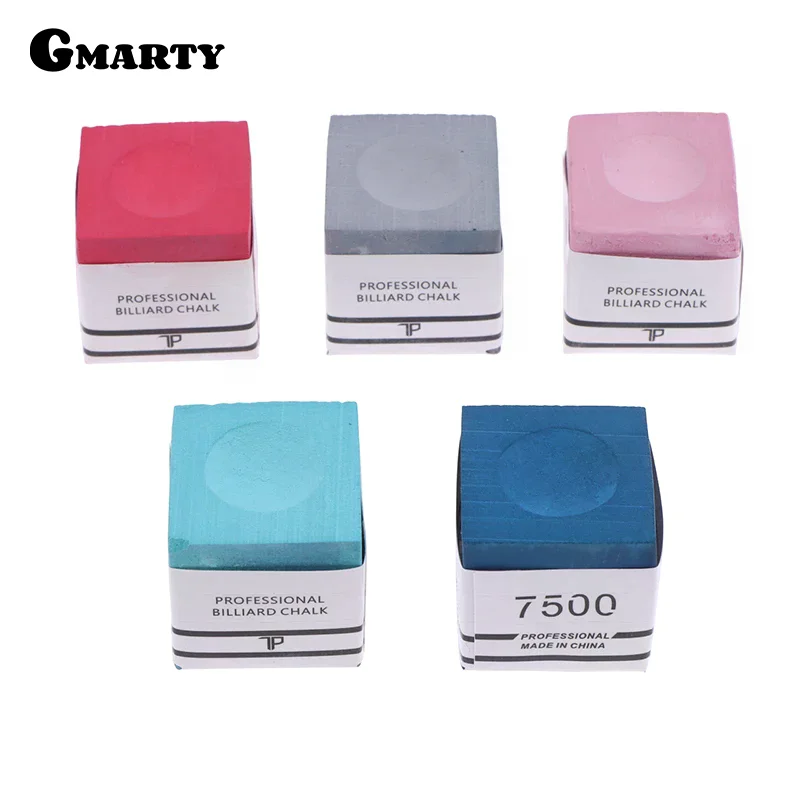 Square TP7500 Billiard Chalk Non-slip Fine Powder Snooker Neutral Pool Chalk Billiard Accessories 5 Colors Available
