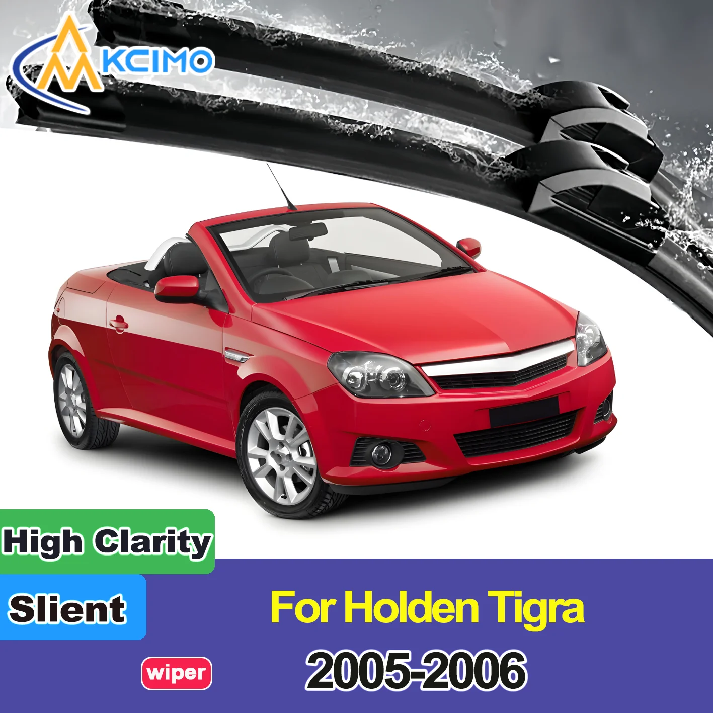 

2PCS New Front Windshield Wiper Blade for Holden Tigra XC 2005-2006 Opel Tigra Vauxhall Tigra TwinTop (UK) Front Windshield