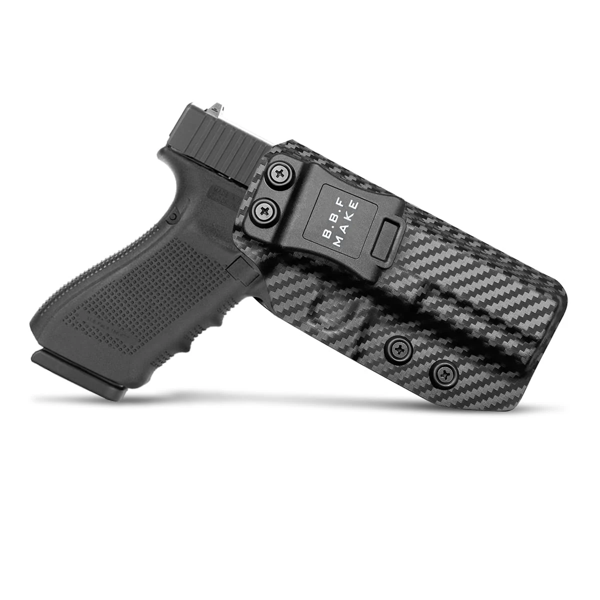 Holster Fits Glock 20 21 22, Carbon Fiber Kydex IWB Holster for Glock 21 / Glock 20 Gen 3 4 5 & Glock 22 Gen 5 - (Black, Right)