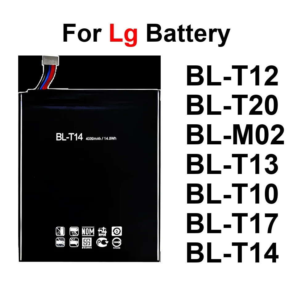 

Tablet Battery Premium Replacement BL-T17 BL-T13 BL-M02 4000-8200mAh For LG g Pad 10.1" f x 3 5 7.0 8.0 8.3 10.1 4G