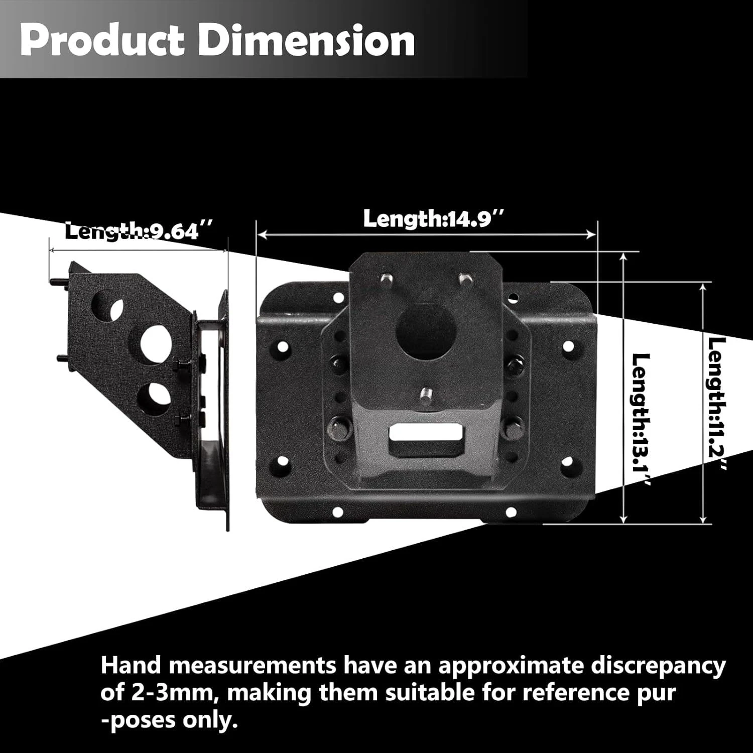 Adjustable Spare Tire Carrier Fit 2007-2018 Jeep Wrangler JK JKU Heavy Duty Spare Tire Holder up to 40 inches Spare Wheelcustom