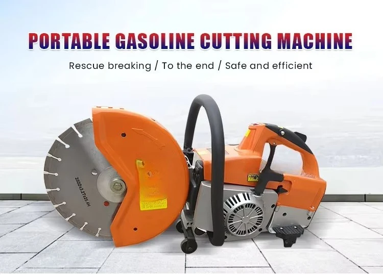 Taglierina per sega per calcestruzzo con motore portatile per asfalto