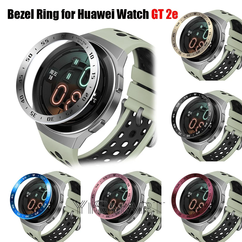 Lünette Ring für Huawei Uhr GT 2e Edelstahl abdeckung kratz feste Schutz ring Rahmen Fall für Huawei GT2E Armband