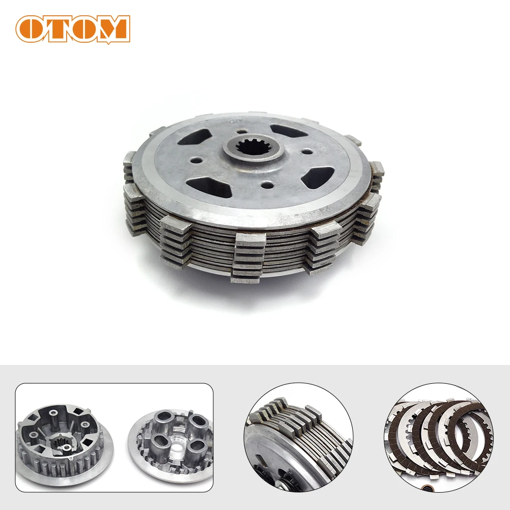 

OTOM Motorcycle Slipper Clutch Assembly Transmission Disc Plate For ZONGSHEN NC 250CC KAYO K6 BSE Xmotos ZS250GY-3 4 Valves Part