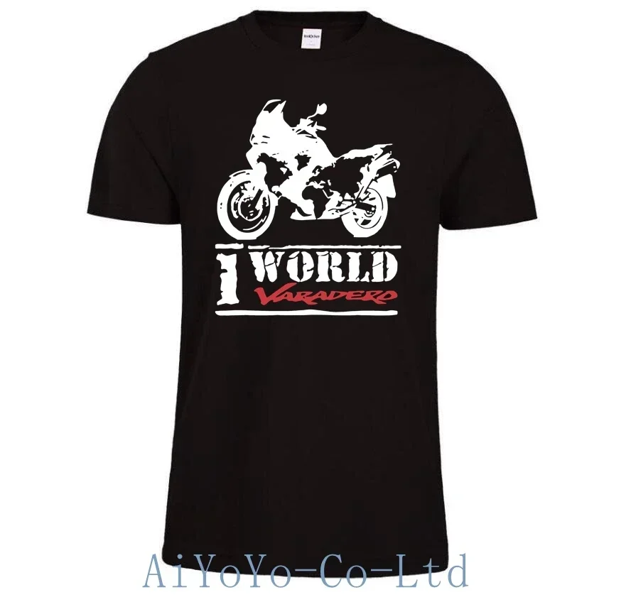 One World One Varadero T Shirt Xl 1000 Car T-Shirt Hondaes FF11 Fans Men\'s TShirt Motorcycle Women Cars Tee TShirts 6KLL