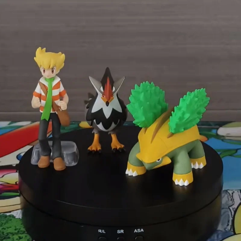 Bandai Pokemon échelle mondiale Sinnoh région Barry Grotle Staraptor figurine modèle jouet Anime cadeau à collectionner