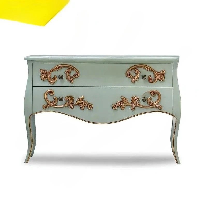 

A57 French Style Solid Wood Entryway Cabinet American Style Living Room Decoration Bedroom Entryway Storage Cabinet