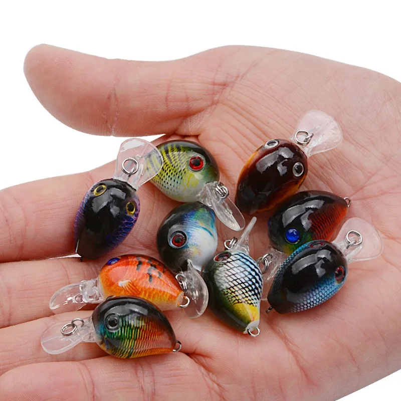 

5pcs 2g3.3cmNew Fishing Carp Wobbler Fake Lure Little Floating Water Wobblers Artificial Hard Baits For Trout Pike Bass Floating