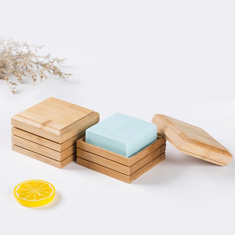 Simple bamboo manual soap box Japanese bamboo soap dish bamboo wooden soap rack