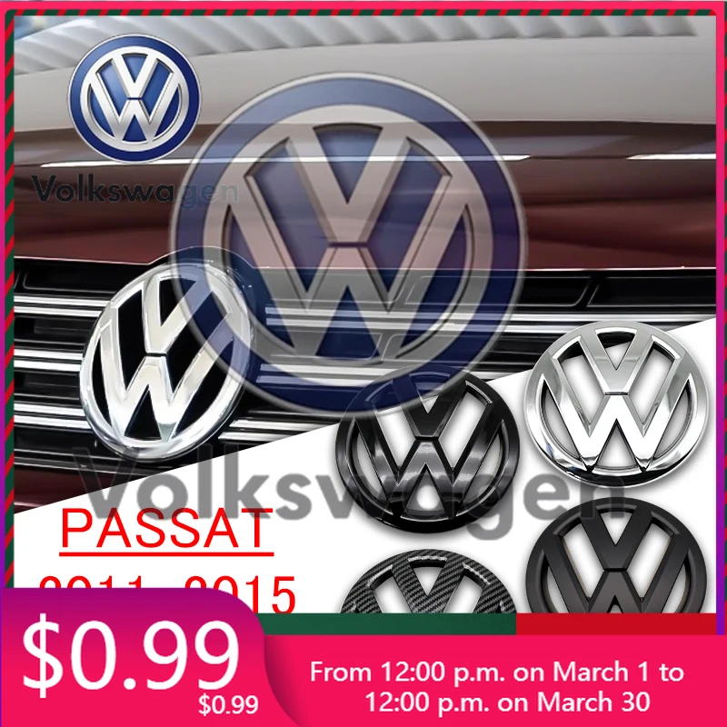 

Наклейка на автомобиль 1 шт., 100 мм, на задний багажник, 140 мм, эмблема на капот для VW Passat 2011-2015, автоаксессуар