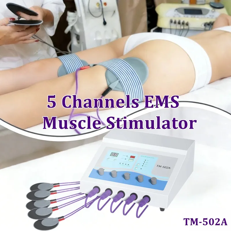 

5-Channel Desktop EMS Muscle Stimulator Electric Pulse Body Shaping Slimming Massage Device