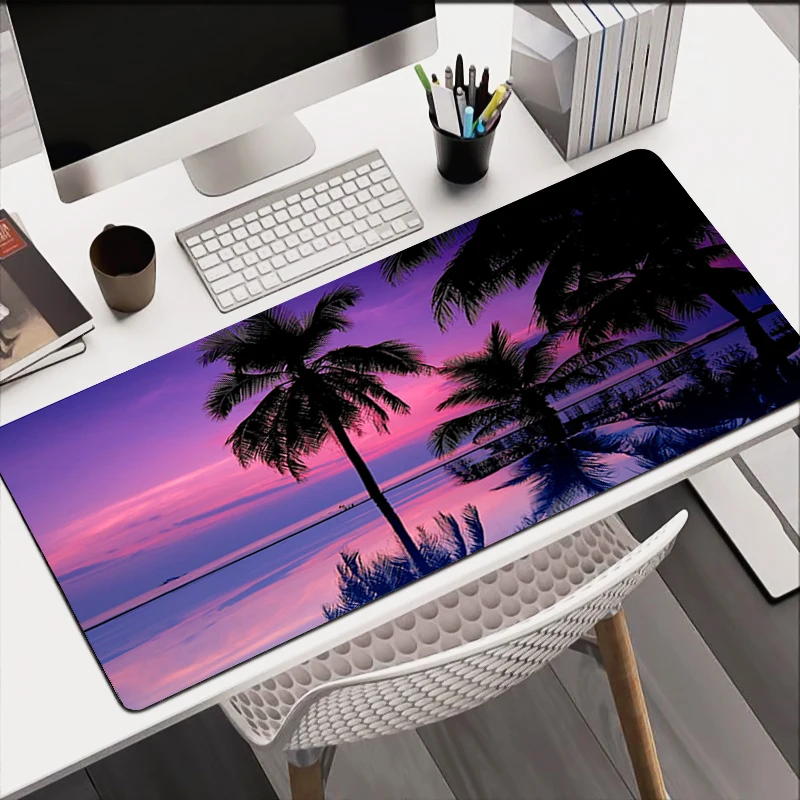 

Gaming Mousepad Coconut Trees By The Seaside Office Desk Cushion Computer Accessories Keyboard Table Mat Mousepad Laptop Cushion