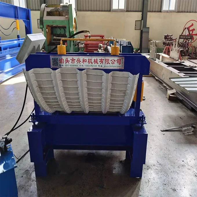 Auto hydraulic metal roofing sheet crimping curved bending machine