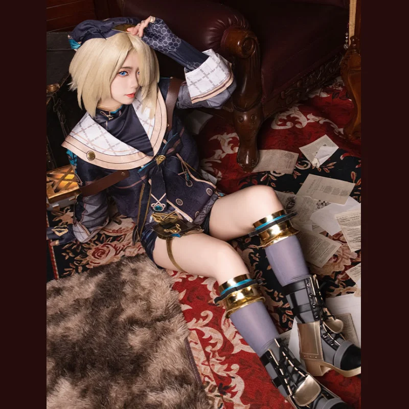 

Genshin Impact New Arrival Freminet Cosplay Costume Freminet Cosplay Wig Uniform Outfits halloween Cosplay Costume With Hat Prop