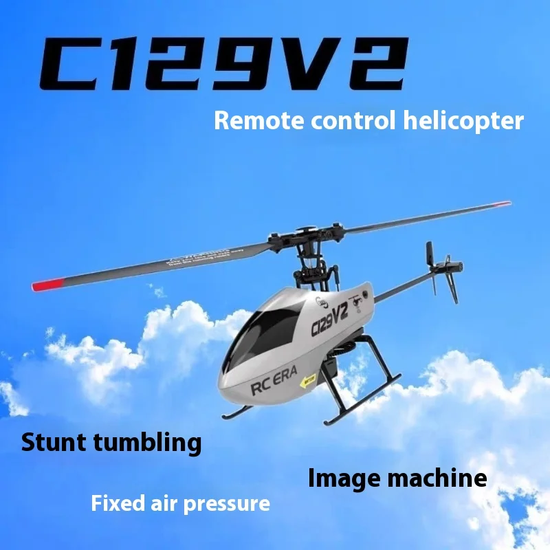 

C129v2 Rc Helicopter 4 Channel Remote Controller Helicopter Charging Toy Drone Model Uav Outdoor Aircraft Rc Toy Christmas Gift