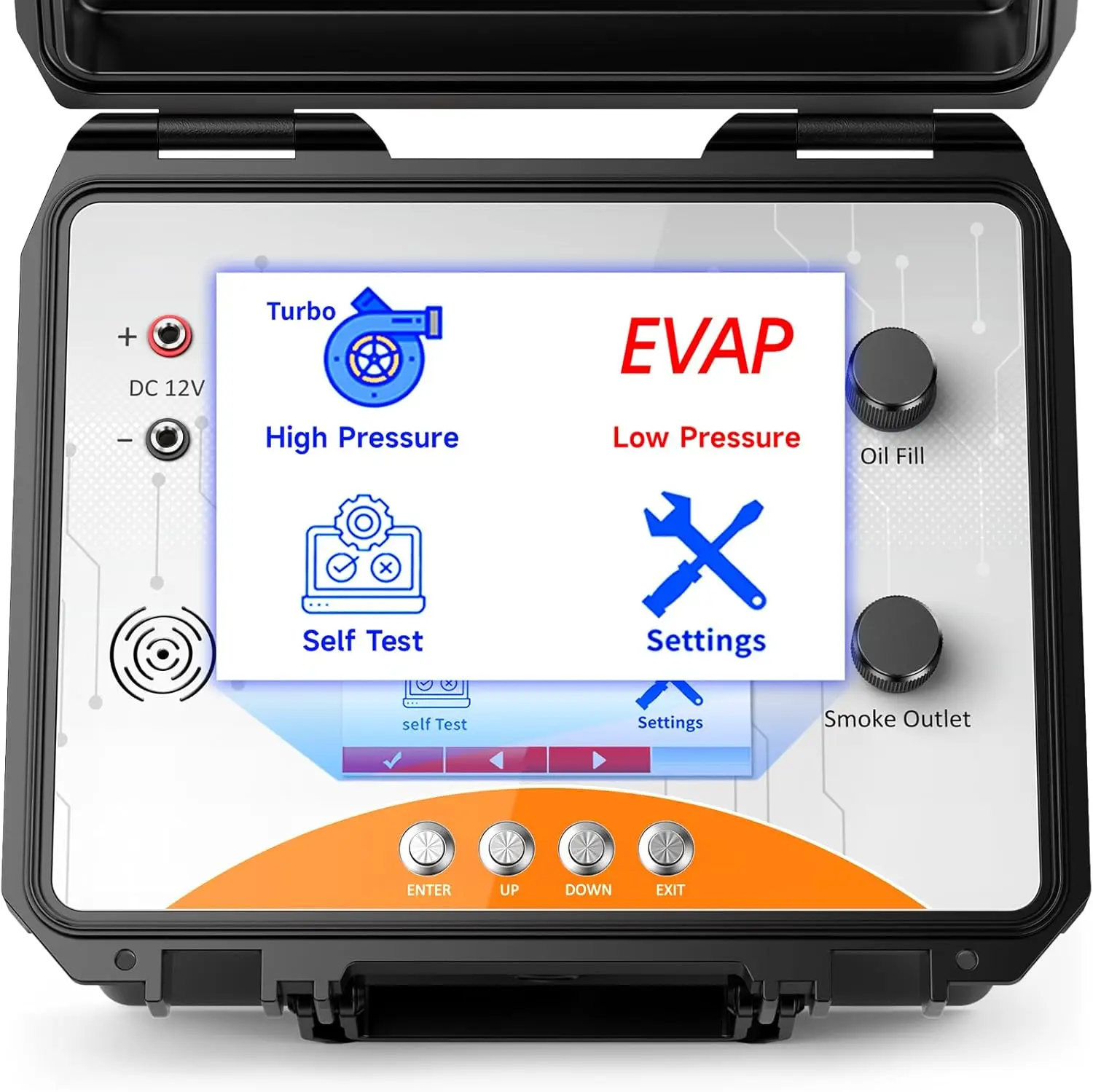 

ANCEL L8000 Automotive Smoke Machine | Dual Mode Diagnostic Leak Tester for EVAP & Turbo Systems | Built-in Air Pump & Color LCD