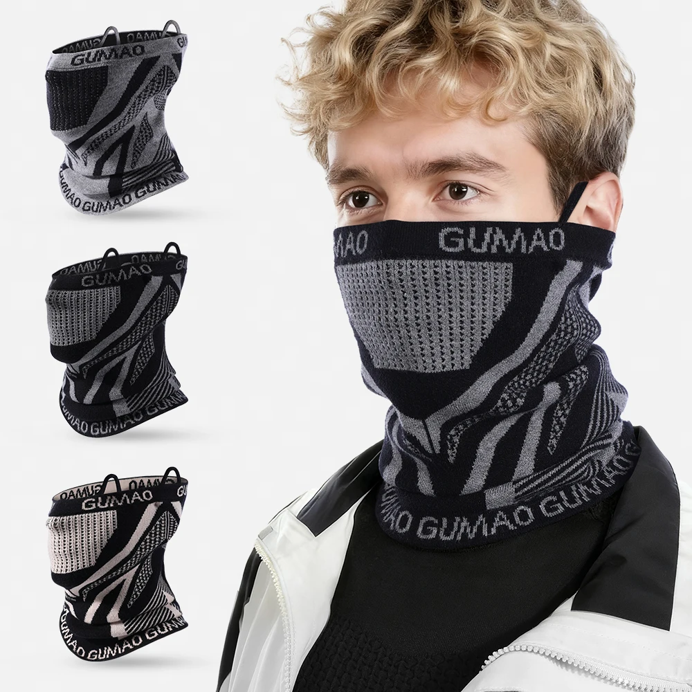 1/2PCS Winter Motorcycle Mask Bandana Face Cover Windproof Cycling Snowboard Ski Hiking Sport Motorbike Scarf Neck Warmer Gaiter
