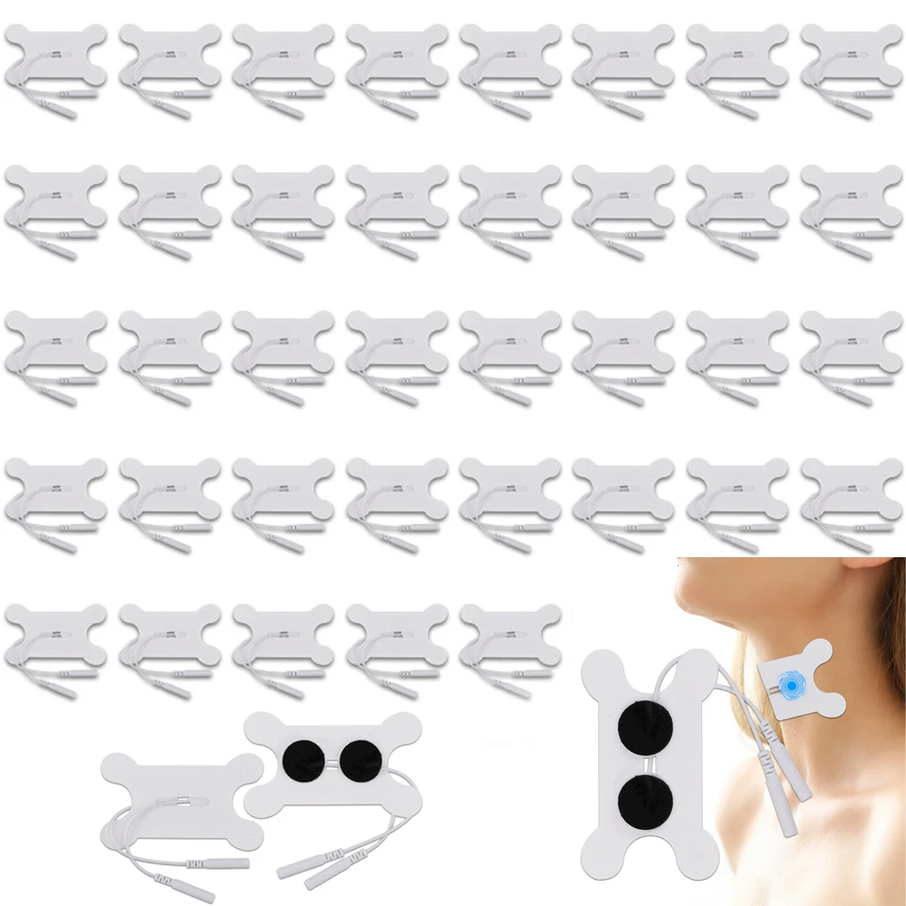 Electrostimulator Tens Electrode ​Pads Replacement Conductive Gel Pulse EMS Muscle Stimulator Massager Patch Throat Massage Pad