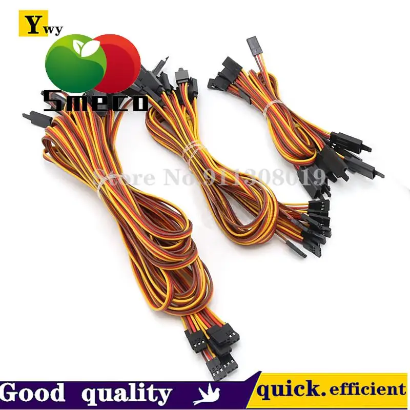 4PCS/6PCS/5pcs 10CM/15CM/30CM/50CM/100CM/200CM Servo Extension Lead Wire Cable For RC Futaba JR Male to Female 30AWG