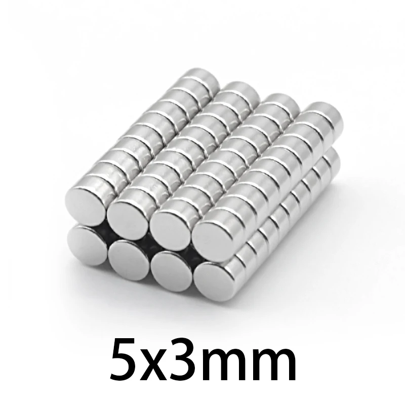 micro Small Round crafts Magnets N35 5x3mm Neodymium magnetic circular rare earth Magnet NdFe round 5*3mm