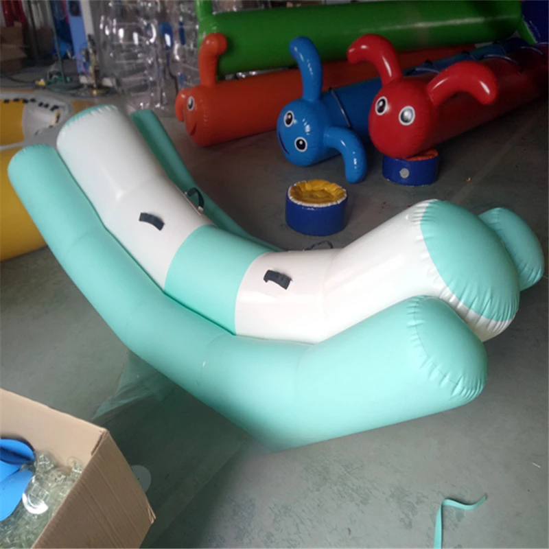 Customized Children's Inflatable Float Seesaw Banana Boat Water Park Props