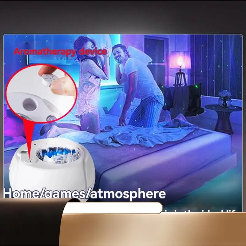 

Starry Projection Lamp Rechargeable Night Light Overhead Romantic Bedside Atmosphere Bedroom Gift-N35R