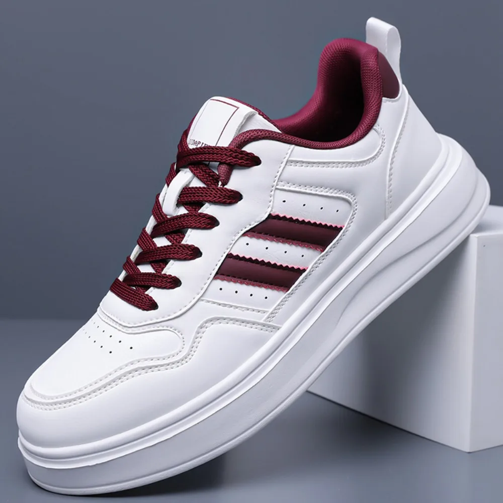 

Men's Shoes Explosion Thick Soled Leather Small White Shoes Men's Trendy Shoes with Fashion Board Shoes Street Casual Shoes