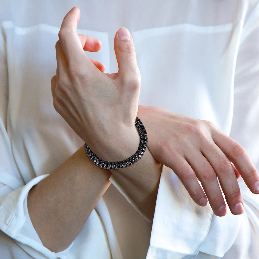 

1Pcs Coconut Shell Bracelet Strong Comfortable Handmade Natural Wood Beads Cotton String Wristband for Men Women Meditation