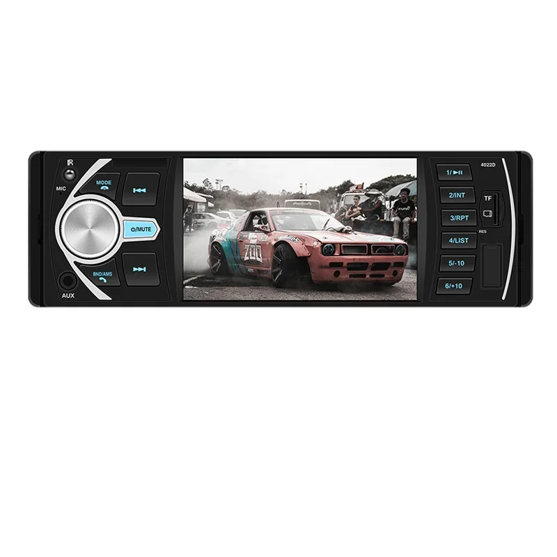 4.1 inch HD Car MP5 Bluetooth Hands-free Car MP5 Player Card Radio Reversing Priority 4022B