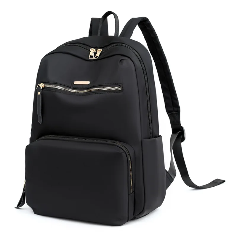 

Large Capacity Women's Backpack 2025 Commuter Business Travel Laptop Bag Simple Student Bookbag Soft Fabric Daily Use