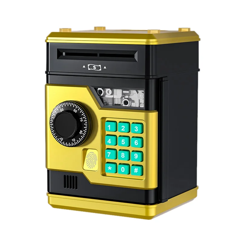 ABDE-электронная копилка для банкомата, пароль, копилка, сейф, умная автоматическая банковская копилка с отпечатками пальцев, детский подарок, копилка