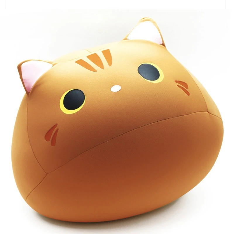 

throw pillow, sofa waist rest, cat doll, cute animal, gift for girlfriend, round.