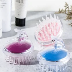 Silicone Shampoo Brush Head Scalp Massage Comb Scalp Head Body Massage Brush Bath Spa Slimming Salon Hairdressing Tool