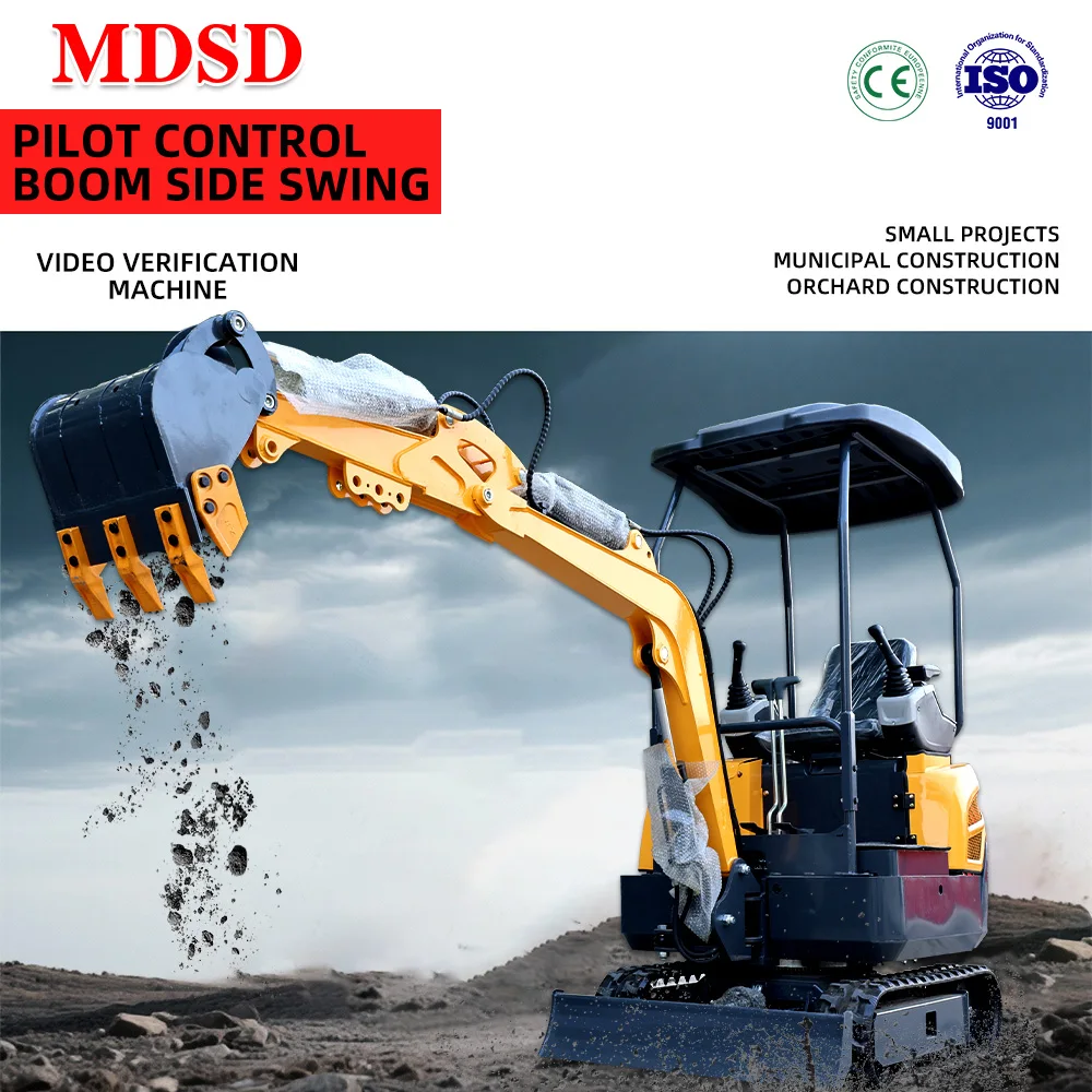 Consegna rapida 1T 1.2T 1.5T 2T Mini escavatore Pista ad alta efficienza Funzionamento facile Piccolo escavatore per uso in cantiere