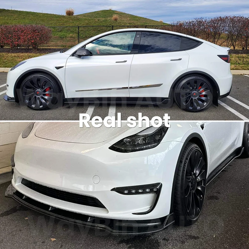 Równik dla Tesla Model Y 2020- 2023 Body kity wilk Sport tylny dyfuzor boczna dokładka Spoiler spojler zderzaka Tesla 2023 2024 Tuning