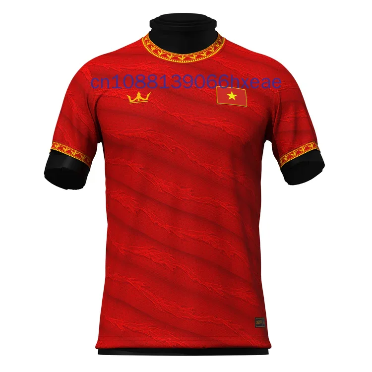 

Custom Name Vietnam Football Jersey T-Shirt 3D Printed Men Women Sport Casual Short Sleeve Oversized Tees Tops Streetwear