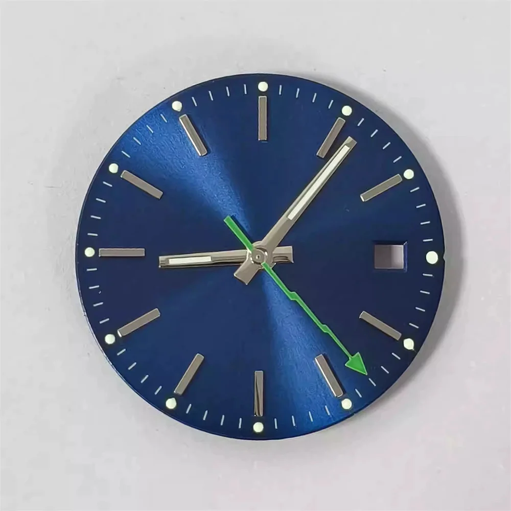 Acessórios de relógio de relojoeiro 29mm mostrador de relógio relâmpago mãos verde luminoso adequado para japão 8215 pérola 2813 movimento