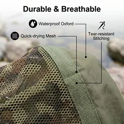 Bolsa de pesaje plegable para carpas con asa y malla camuflaje