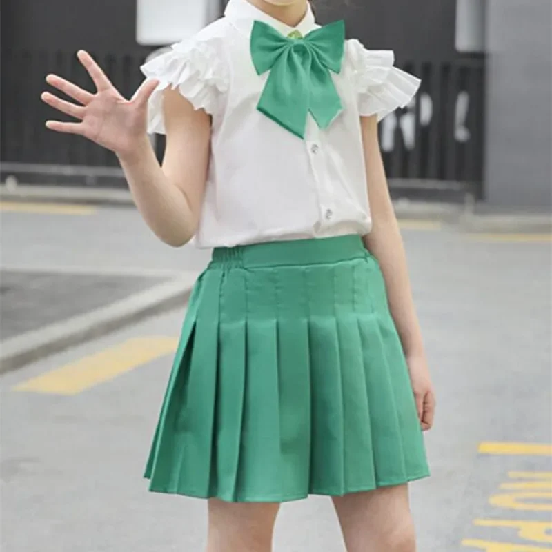 Girls A-Line Skirts 3 4 6 8 10 12 14 16 Years School Uniform Children Short Skirt Kids Pleated Skirt Big Girls Clothes Student